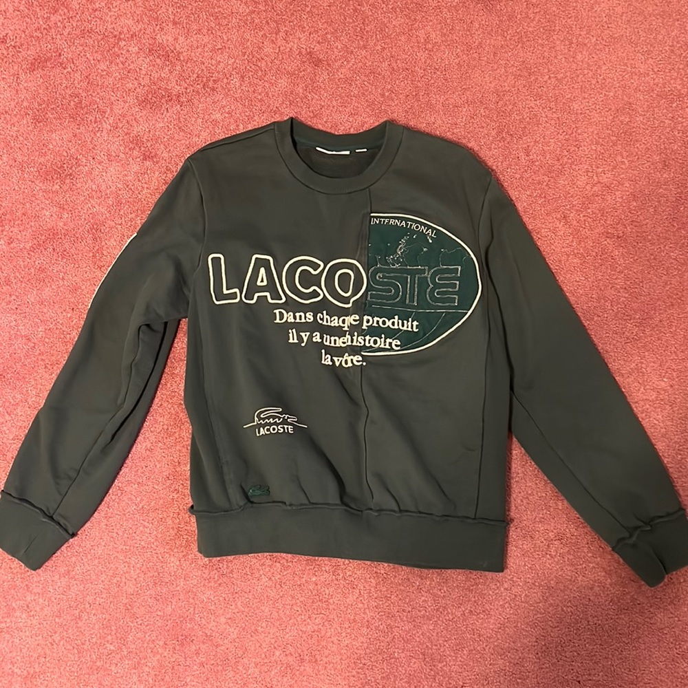LACOSTE fashion Show hoodie size Large Unisex